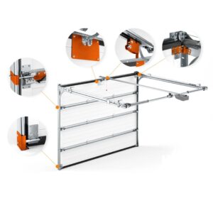 Porte de garage séctionnelle - K2 RSS Slick Design blanc 3000*2200